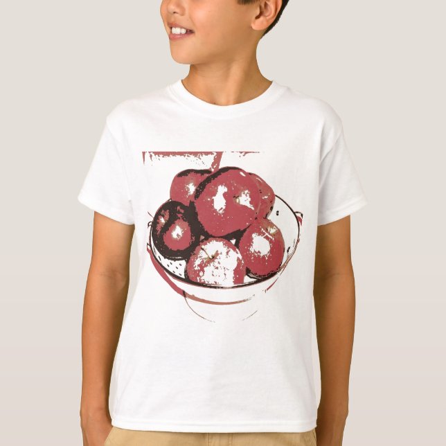 T-shirts Maçãs de pop (Frente)