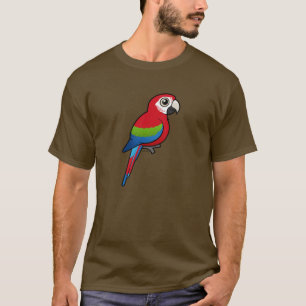 T-shirts Macaw Verde-voado
