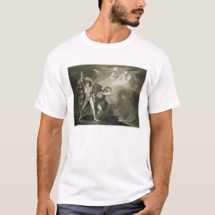 T-shirts Macbeth, Banquo e as três bruxas na charneca