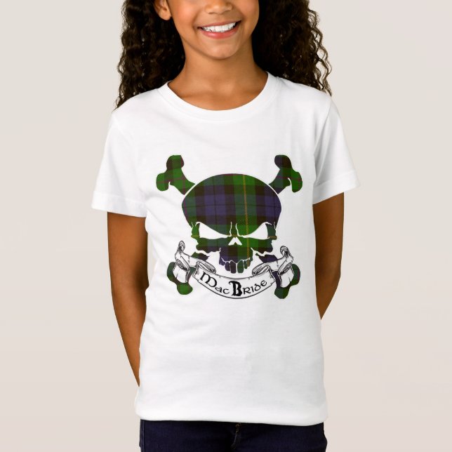 T-shirts MacBride Tartan Skull (Frente)