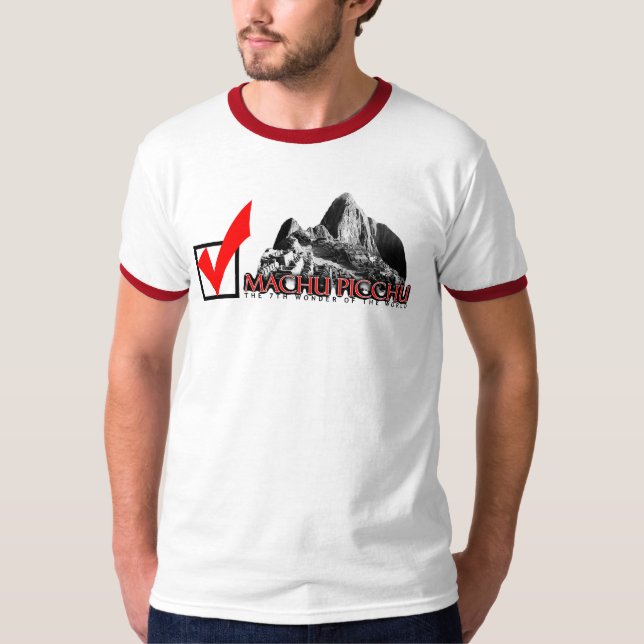 T-shirts Machu Picchu: verificação! (Frente)