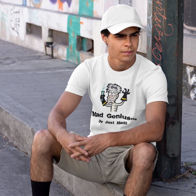 T-shirts Mad Genius ou Simplesmente Mad Men (Mad Genius or Just Mad Men's T-Shirt)