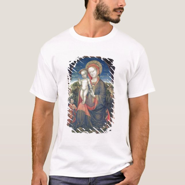 T-shirts Madonna da humildade adored por Leonello d'Este (Frente)