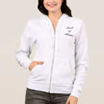 T-shirts "Madrinha de casamento/Noiva da Equipe", Fleece Ho<br><div class="desc">Estas Roupa Hoodies americanas serão muito divertidas para festas de solteira,  etc. "Madrinha de casamento" na frente e "Team Bride" nas costas. Pode ser mudado para dizer o que quiser.</div>