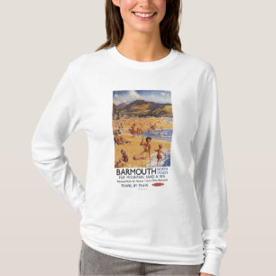 T-shirts Mãe da cena da praia e miúdos British Rail