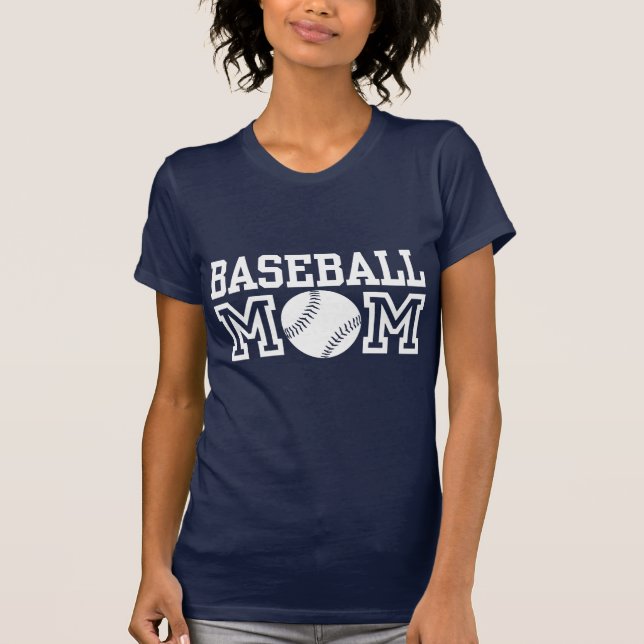 T-shirts Mãe de beisebol (Frente)