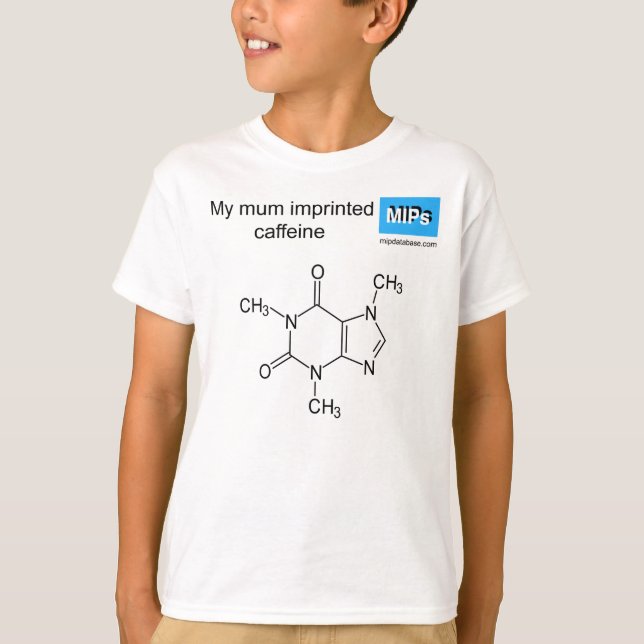 T-shirts mãe de cafeína (Frente)