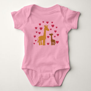 T-shirts Mãe e Bebê Girafas