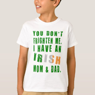 T-shirts Mãe e Pai irlandeses assustados