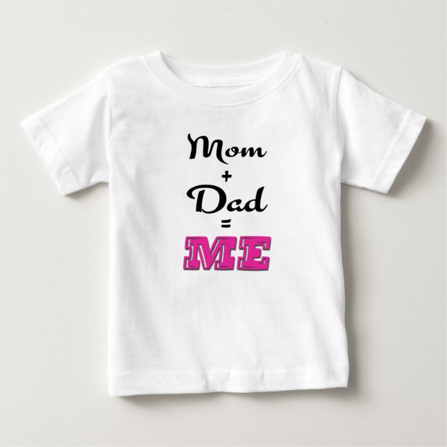 T-shirts Mãe + Pai = ME (Frente)