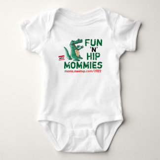 T-shirts mães ancas de um divertimento n de 6-12 meses -