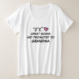T-shirts mães excelentes são promovidas para vovó mais cami