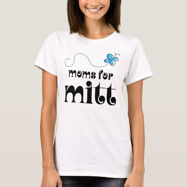 T-shirts Mães para Mitt Romney 2012 (Frente)