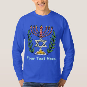 T-shirts Magen Persa David Menorah