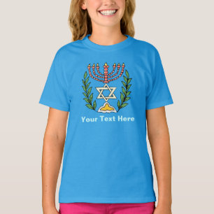 T-shirts Magen Persa David Menorah