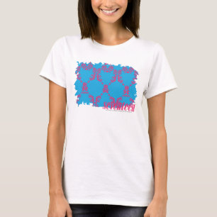 T-shirts Magenta-Aqua 4 do damasco