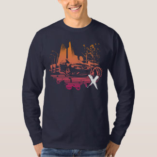 T-shirts magenta/laranja urbanas do turbo_x