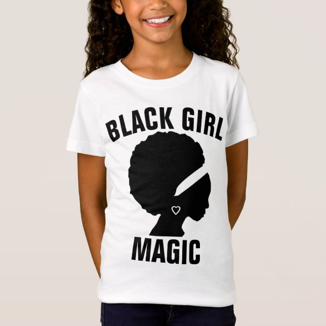 T-SHIRTS MAGIC DE GAROTA NEGRA (Frente)