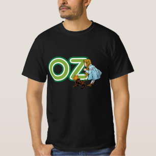 T-shirts Mágico Vintage de Oz Dorothy Toto com Letras MAIÚS