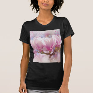 T-shirts Magnésia rosada a púrpura florida - Flor Primavera