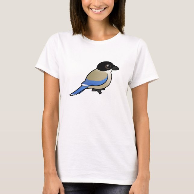 T-shirts Magpie de asa azul (Frente)