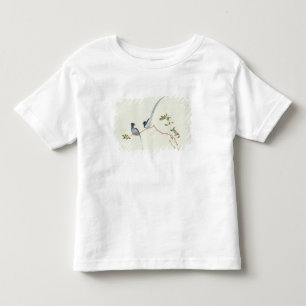 T-shirts magpies azuis Vermelho-faturados, bagas de um