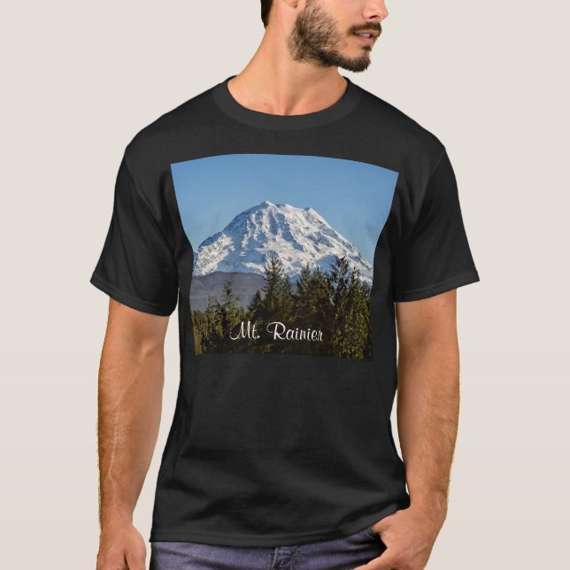 T-shirts Maiestoso Monte Rainier (Frente)