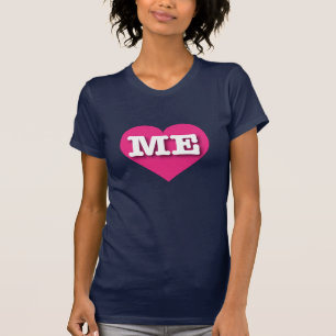 T-shirts Maine Hot Pink Heart - Big Love