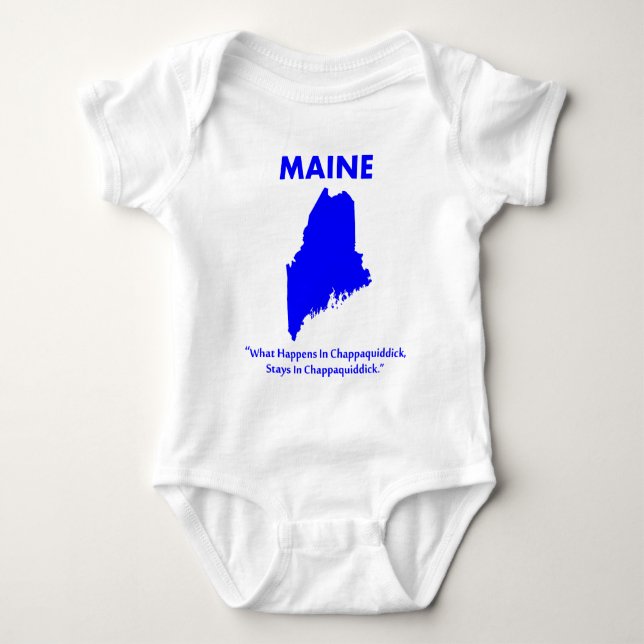 T-shirts Maine - O que acontece em Chappaquiddick... (Frente)