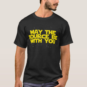 T-shirts Maio a fonte seja com você - amarelo/paródia