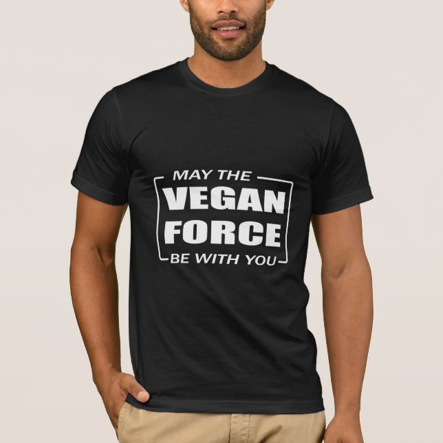 T-SHIRTS MAIO A FORÇA DO VEGAN SEJA COM VOCÊ (Frente)
