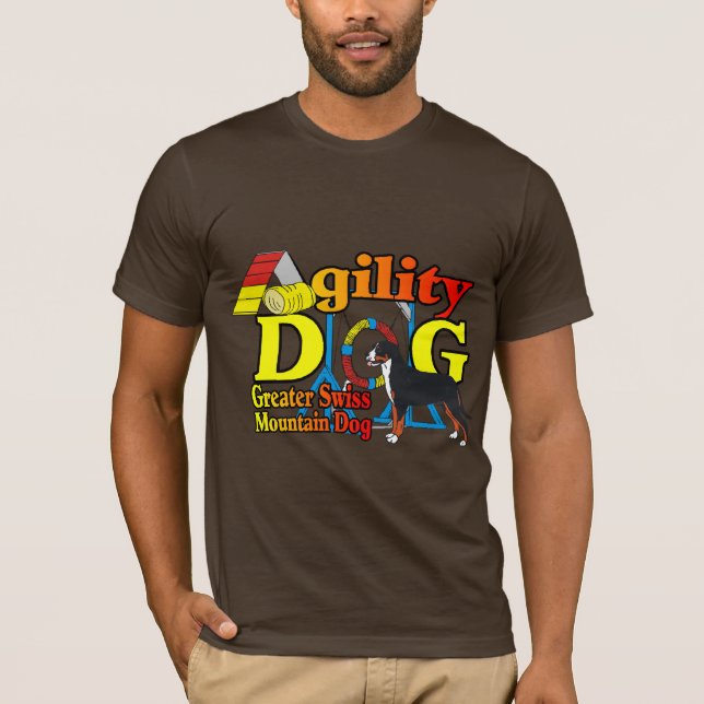 T-shirts Maior Agilidade dos Cães das Montanhas Suíças (Frente)