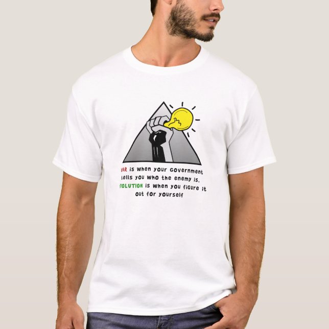 T-shirts Maior solidariedade contra a tirania governo (Frente)