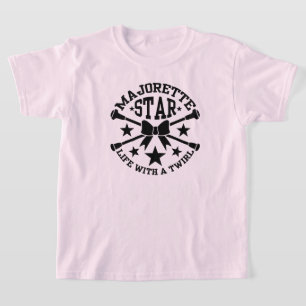 T-shirts Maioretes, Majorette Star, Batons Cruzados