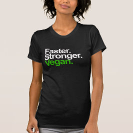 T-shirts Mais rapidamente. Mais forte. Vegan.