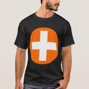 T-shirts Mais Sign in white com Orange