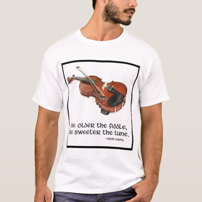 T-shirts Mais velho o violino… (Frente)