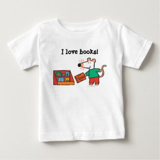T-shirts Maisy com Livros de Biblioteca