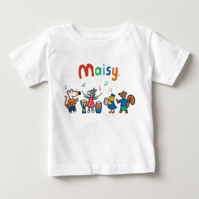 T-shirts Maisy e Amigos jogam na Banda (Frente)