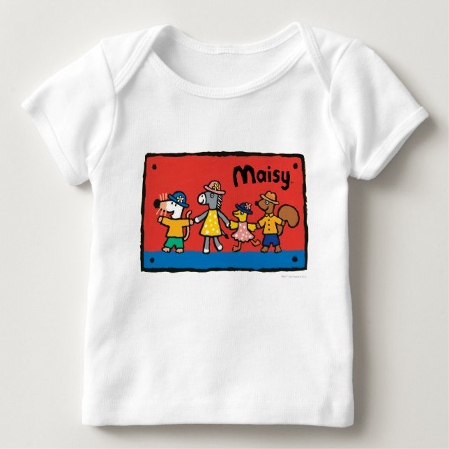 T-shirts Maisy e os melhores amigos seguram as mãos (Frente)