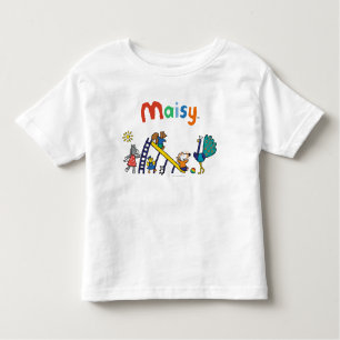T-shirts Maisy no campo de jogos com amigos