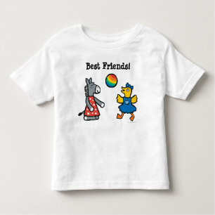 T-shirts Maisy no pré-escolar com os amigos no campo de