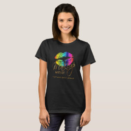 T-shirts Makeup Artist Rainbow Color Lábios