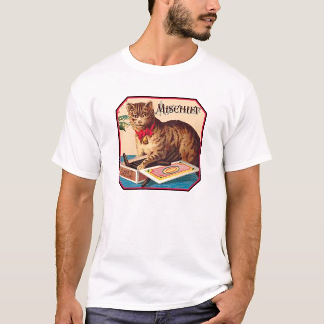 T-shirts Mal o Gato (Frente)