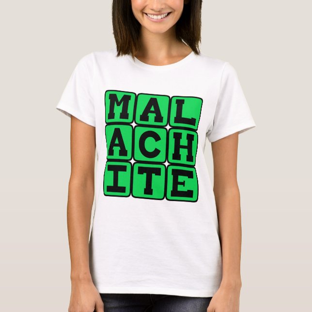 T-shirts Malaquita, Cor Verde (Frente)