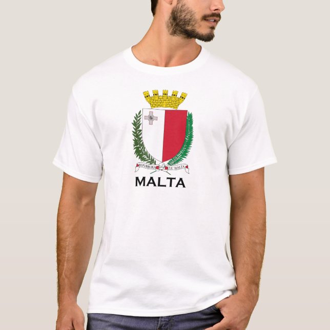 T-shirts MALTA - emblema/brasão/símbolo/bandeira (Frente)
