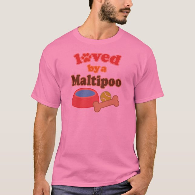 T-shirts maltipoo amado perto (Frente)