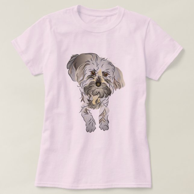 T-shirts Maltipoo Puppy (Frente do Design)
