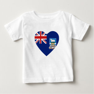 T-shirts Malvinas-Falkland Flag Heart-Shirt