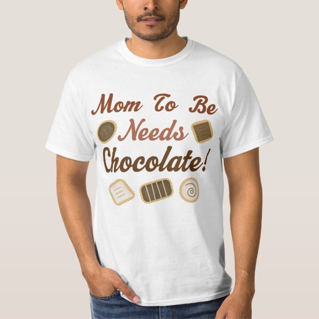 T-shirts Mamã a ser chocolate (Frente)